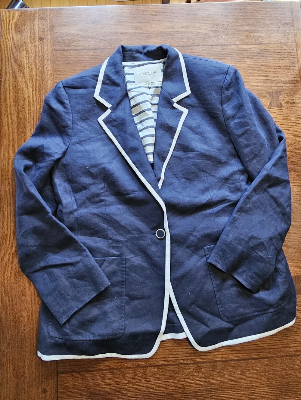 Lafayette 148 New York Linen Blazer 14